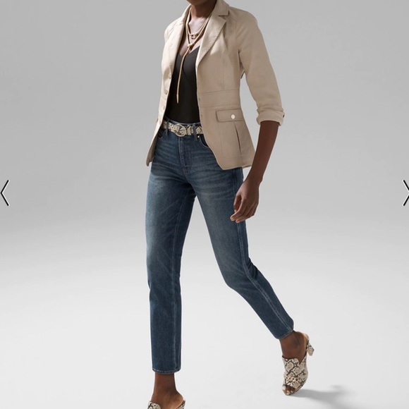 White House Black Market khaki blazer 4 - Picture 2 of 12